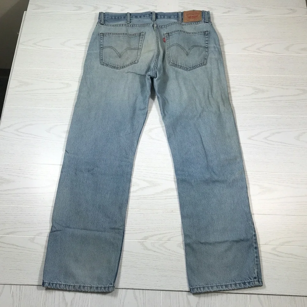 2 Pair of Levi's 505 Jeans Men 38x32 Blue Cotton Mid Rise Work School American